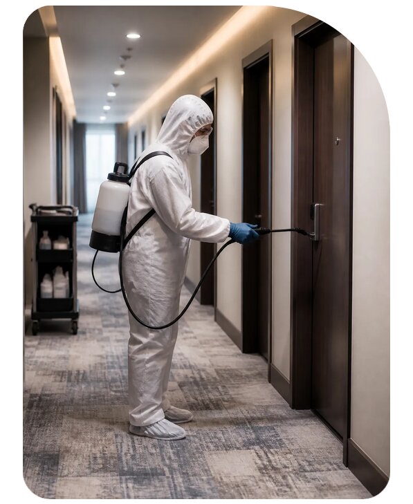 Дезинфекция гостиницы в Пскове по цене от 5075 р. | Сенат-Пск